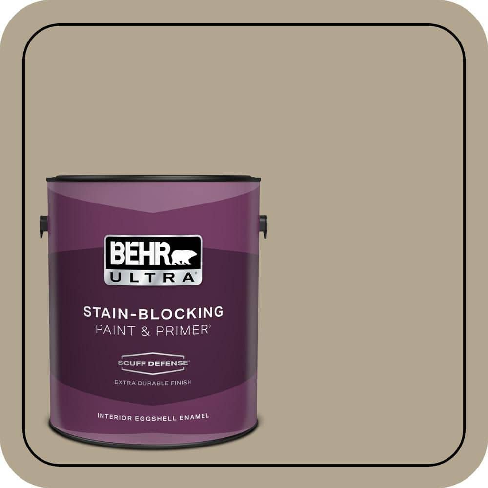 BEHR ULTRA 1 gal. #PPU7-22 Safari Vest Extra Durable Eggshell Enamel Interior Paint & Primer