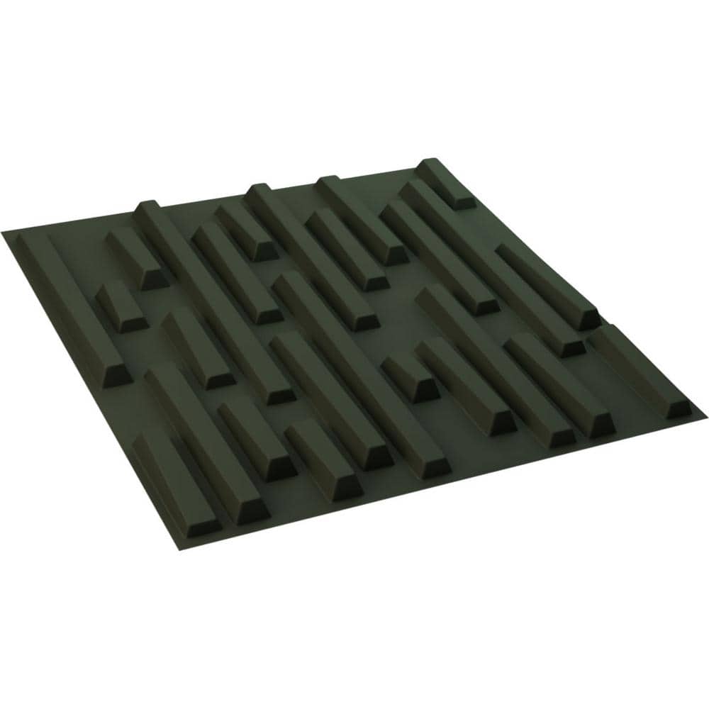 Ekena Millwork 19 5/8 in. 19 5/8 in. Staggered Brick EnduraWall Decorative 3D Wall Panel Sq.Ft. (4)