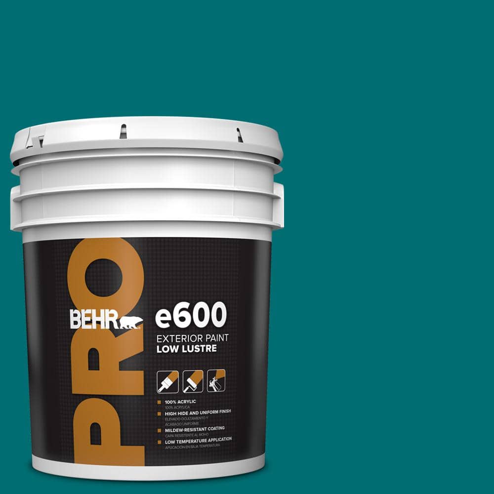 BEHR PRO 5 gal. #MQ6-35 Teal Motif Low Luster Exterior Paint