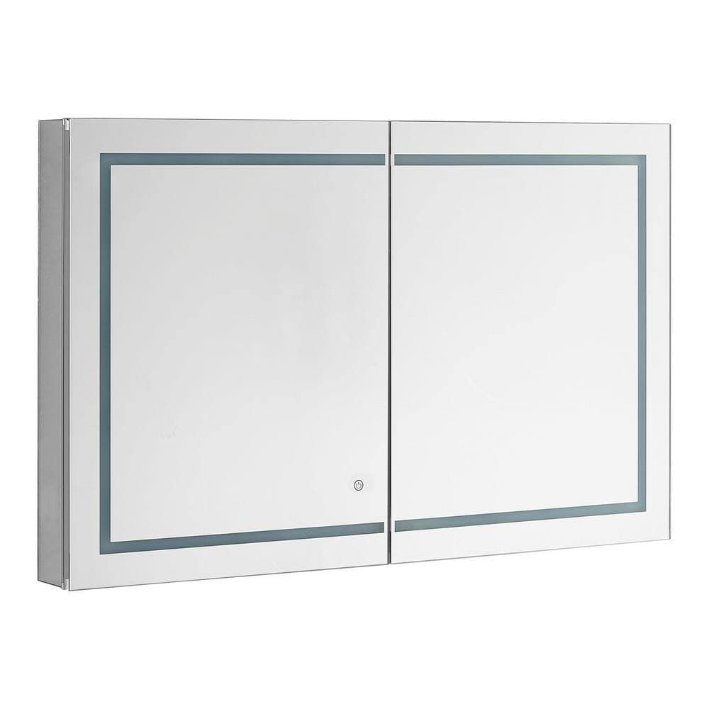 Aquadom Royale Plus 48 in W x 30 in. H Recessed or Surface Mount Medicine Cabinet with Bi-View Door,LED Lighting,Mirror Defogger (3)