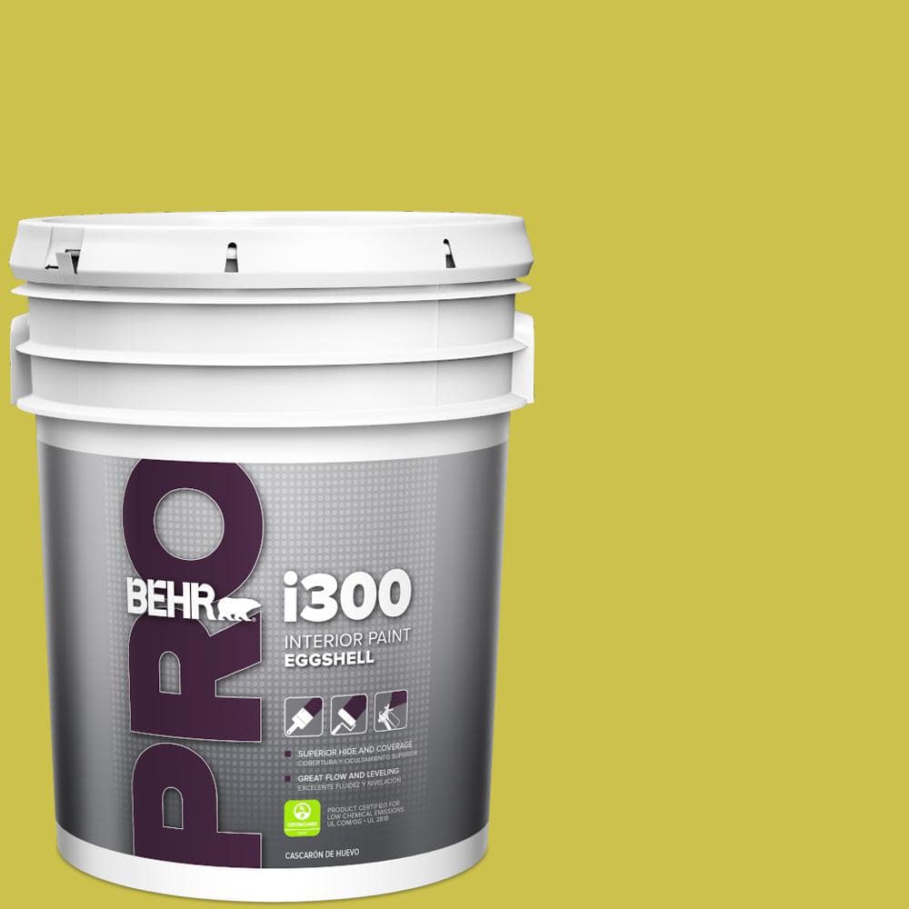 BEHR PRO 5 Gal. #P340-5A Cilantro Lime Eggshell Interior Paint