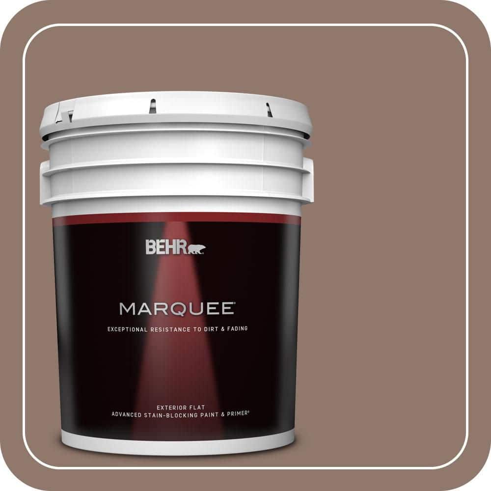 BEHR MARQUEE 5 gal. #N170-5 Chocolate Heart Flat Exterior Paint & Primer