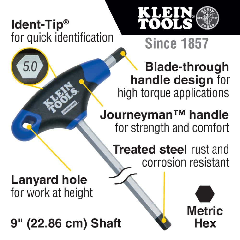 Klein Tools Metric Journeyman T-Handle Set (8-Piece) (2)