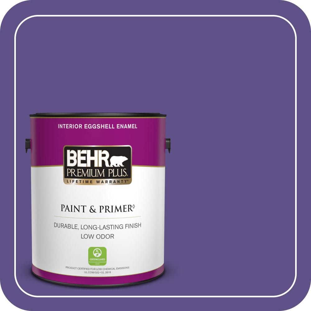 BEHR PREMIUM PLUS 1 gal. #P560-7 Kings Court Eggshell Enamel Low Odor Interior Paint & Primer (1)