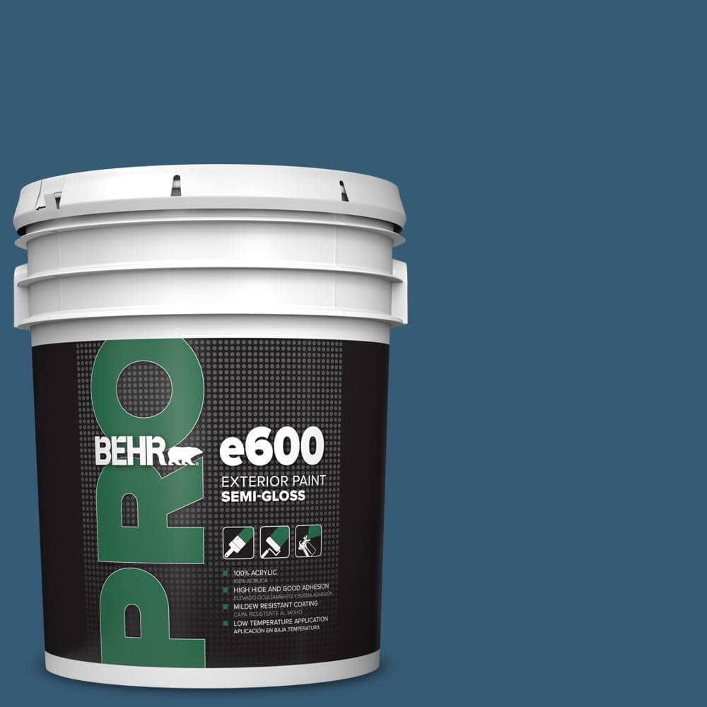BEHR PRO 5 gal. #M490-7 Shasta Lake Semi-Gloss Exterior Paint