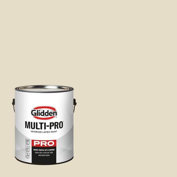 Glidden Multi-Pro 1 gal. PPG1101-2 Sugar Cookie Semi-Gloss Interior Paint (2)