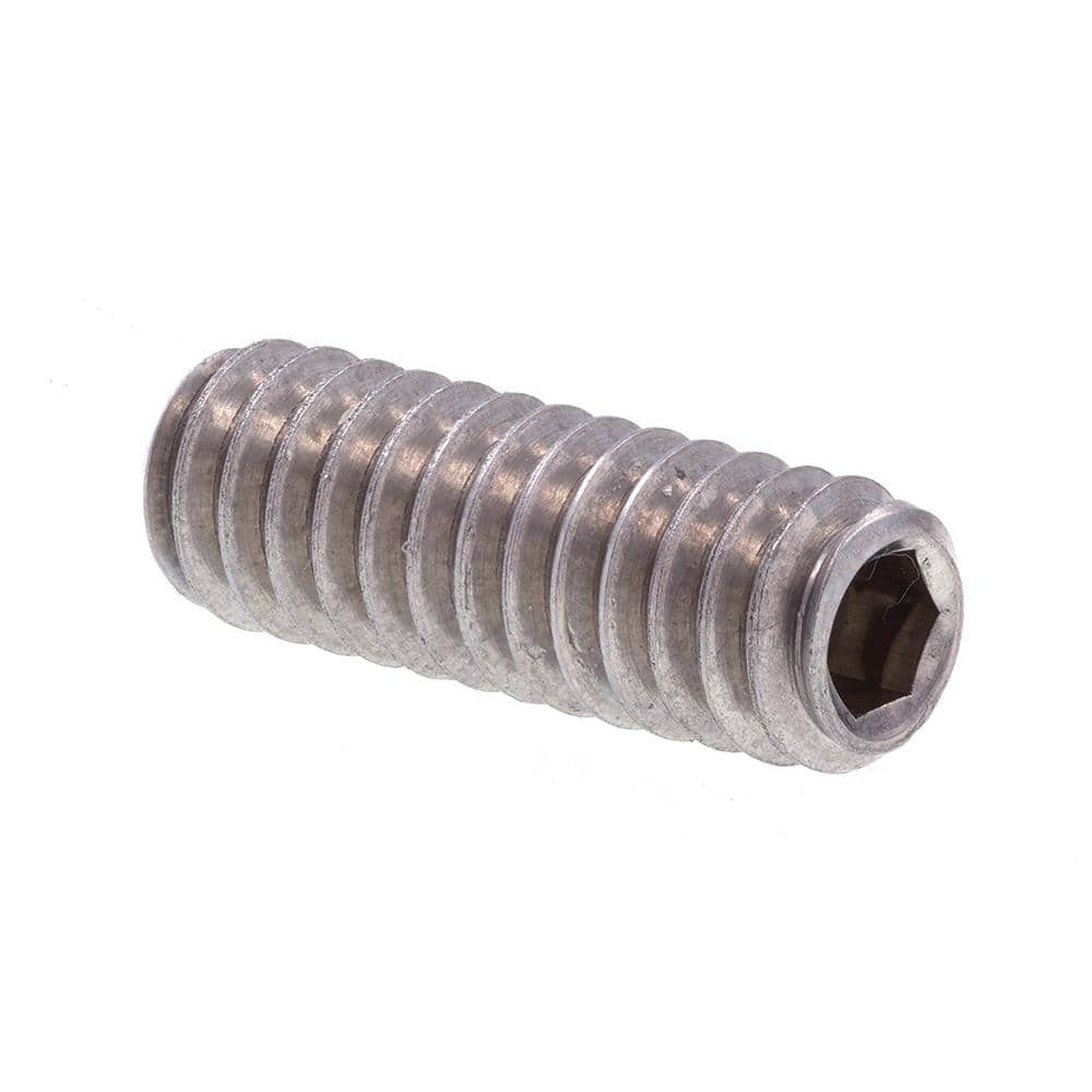 Prime-Line 1/4 in.-20 x 3/4 in. Grade 18-8 Stainless Steel Internal Hex Headless Set Screws (10-Pack)