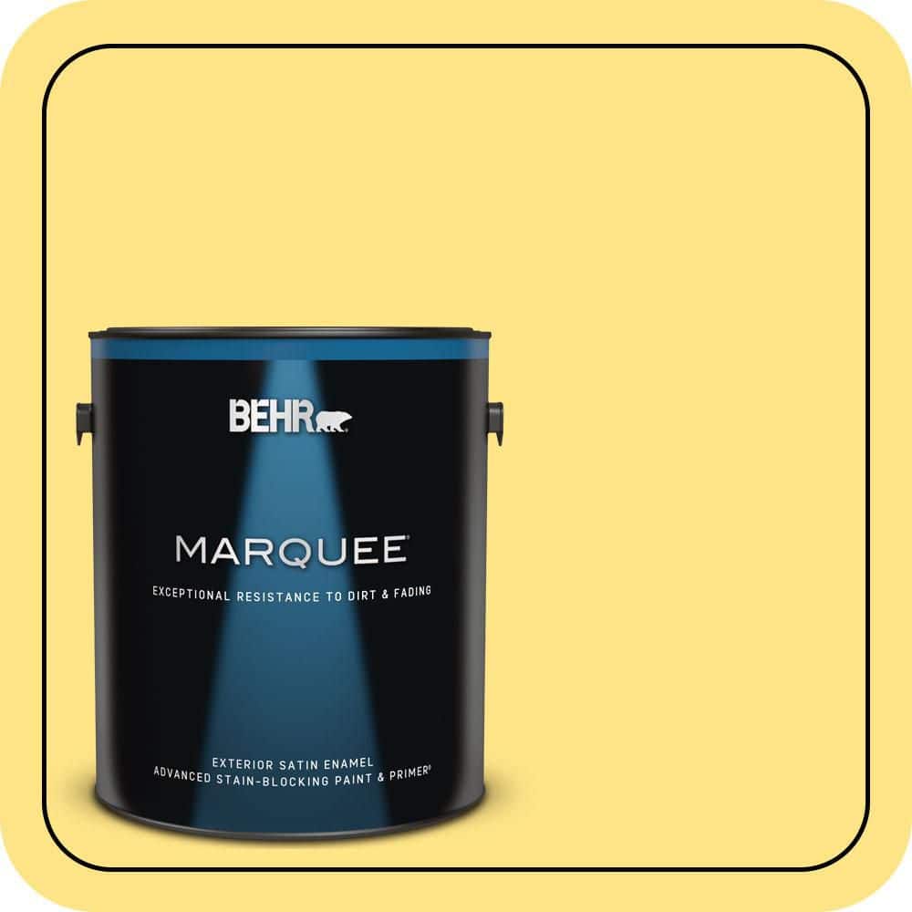 BEHR MARQUEE 1 gal. #P300-5 Upbeat Satin Enamel Exterior Paint & Primer