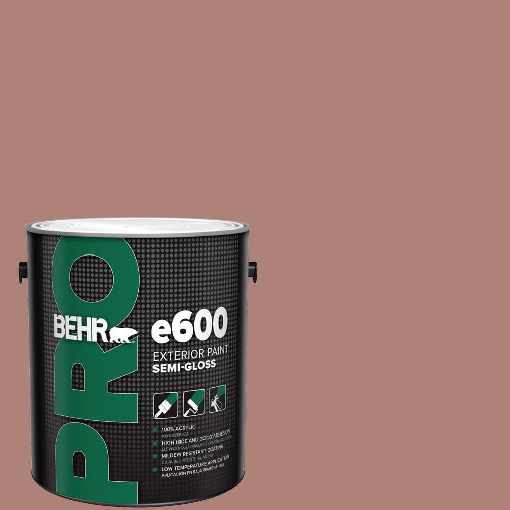 BEHR PRO 1 gal. #S170-5 Smoke Bush Rose Semi-Gloss Exterior Paint