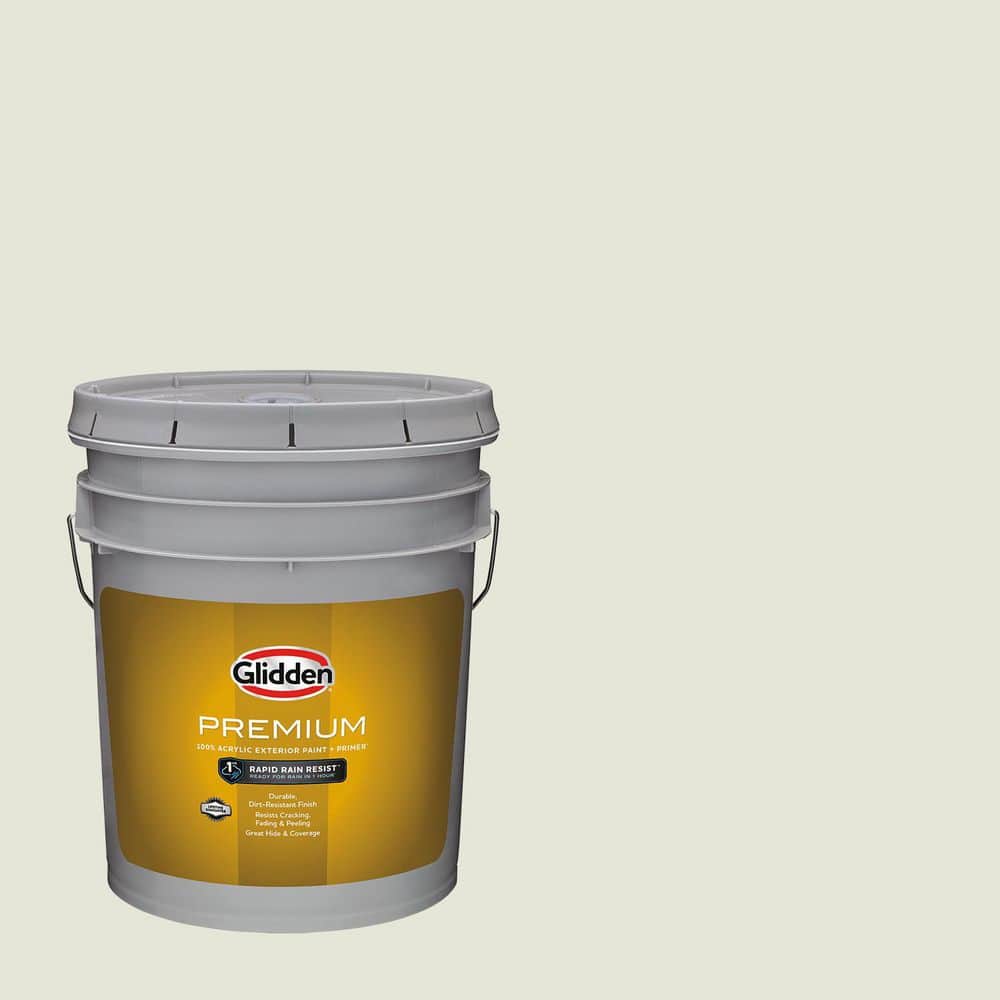 Glidden Premium 5 gal. PPG1126-2 Twilight Twist Flat Exterior Latex Paint