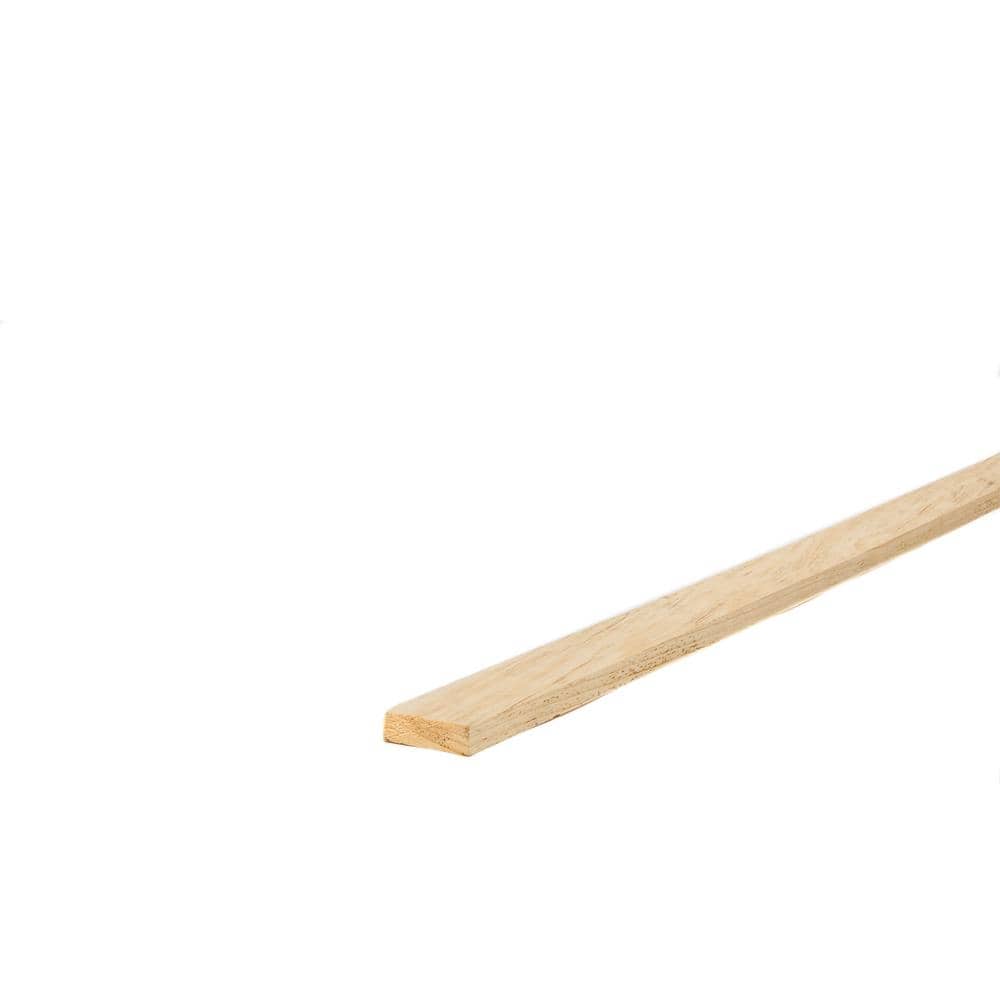 1 in. x 3 in. x 8 ft. Select Kiln-Dried Square Edge Whitewood Board
