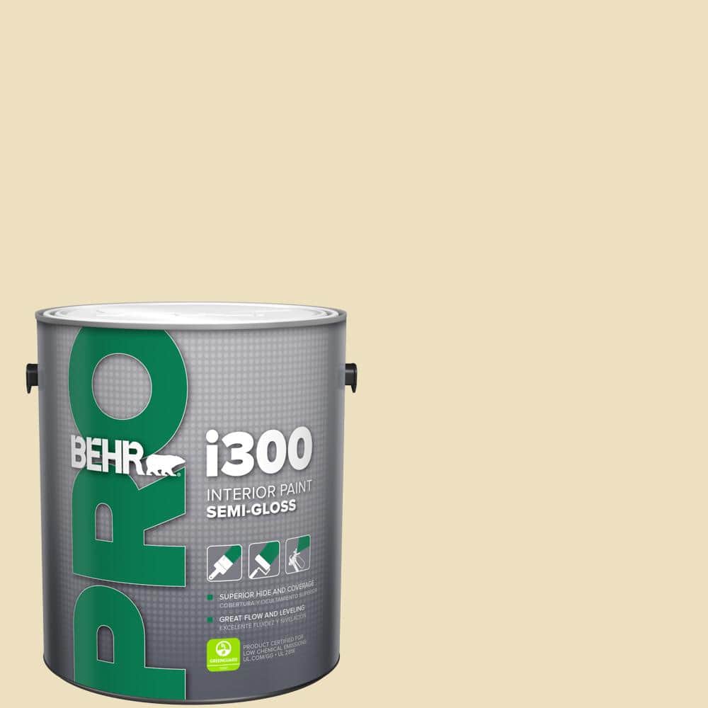 BEHR PRO 1 gal. #HDC-NT-17 New Cream Semi-Gloss Interior Paint
