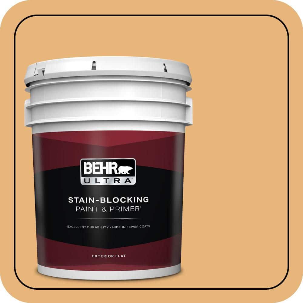 BEHR ULTRA 5 gal. #QE-20 Terra Sol Flat Exterior Paint & Primer
