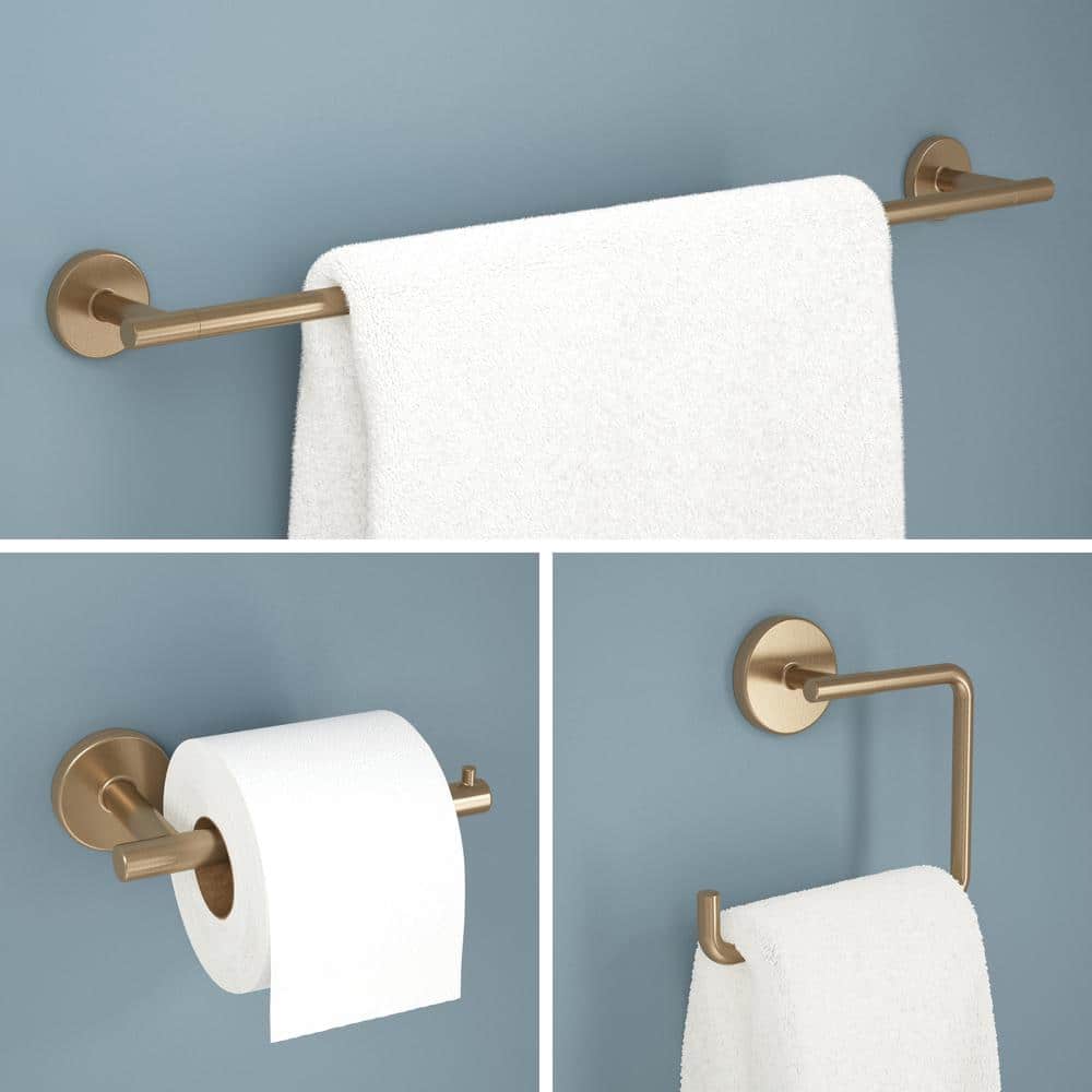 Delta Trinsic Bath Hardware Set with Towel Bar, Toilet Paper Holder, Towel Ring (2)