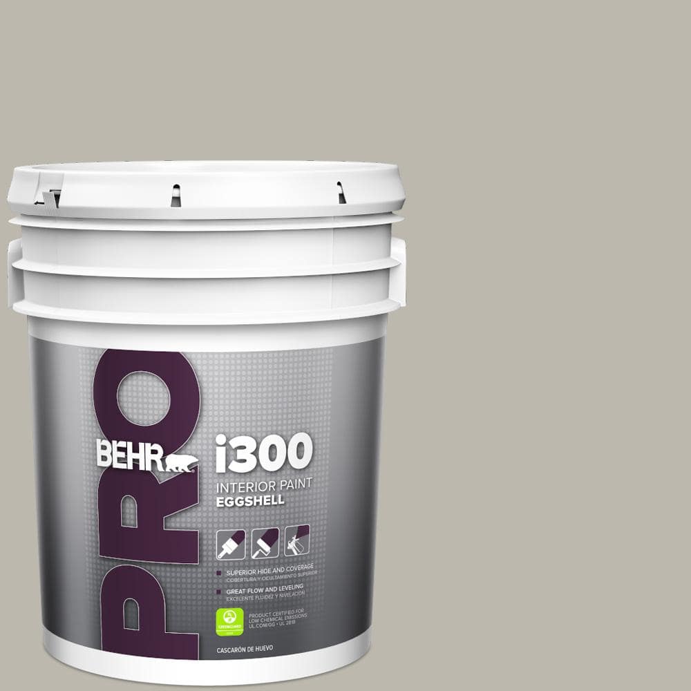 BEHR PRO 5 gal. #HDC-NT-06G Glasgow Fog Eggshell Interior Paint