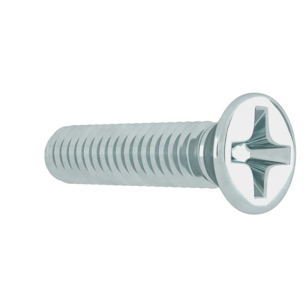 Everbilt #8-32 x 3/4 in. Zinc Plated Phillips Flat Head Machine Screw (8-Pack) (3)