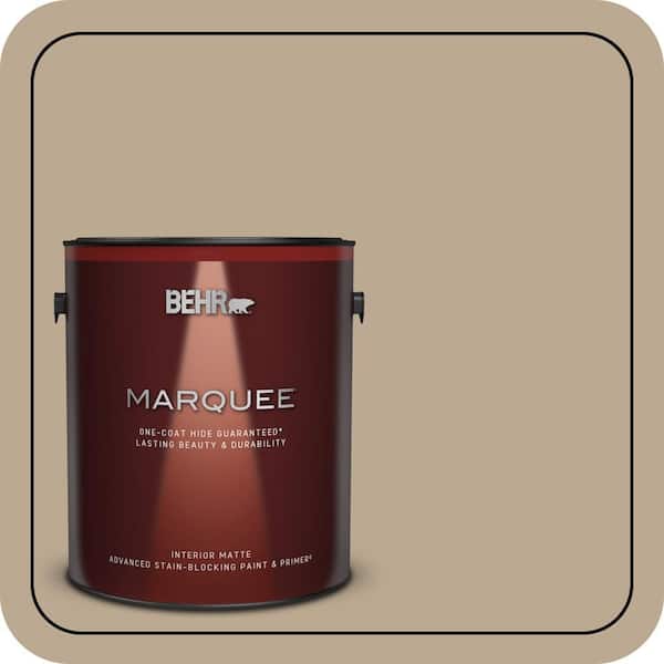 BEHR MARQUEE 1 gal. #N300-4 Open Canyon One-Coat Hide Matte Interior Paint & Primer (2)
