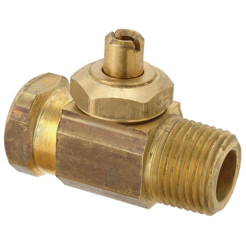 BrassCraft 1/2 in. FIP x 1/2 in. MIP Integral Shut-Off Valve Window Tray