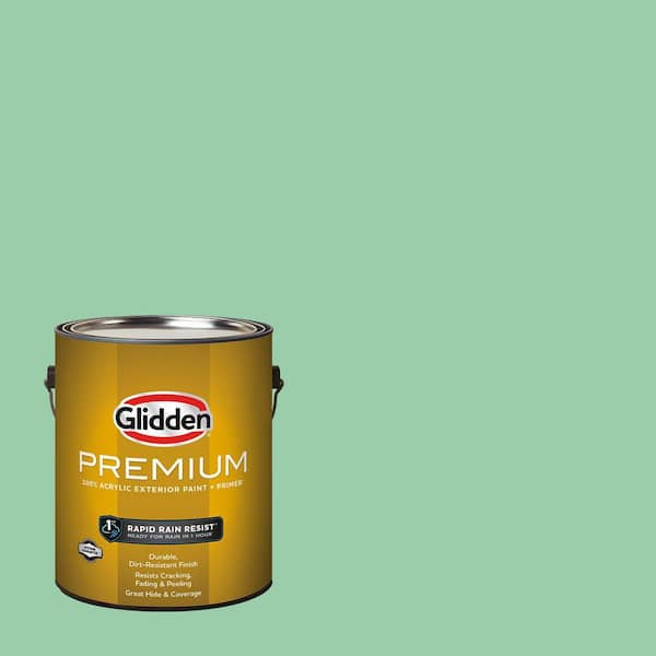 Glidden Premium 1 gal. PPG1226-4 Heath Green Flat Exterior Latex Paint (2)