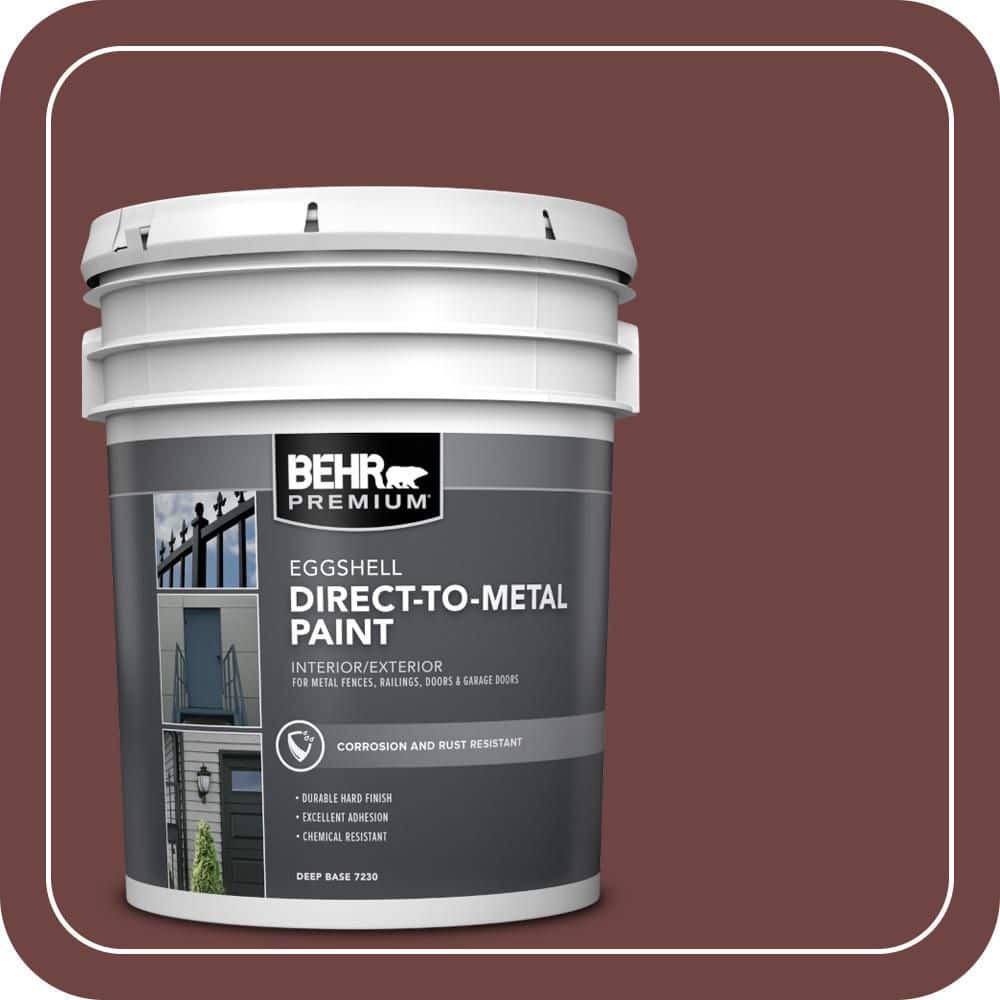 BEHR PREMIUM 5 gal. #S-G-710 Hawaiian Cinder Eggshell Direct to Metal Interior/Exterior Paint