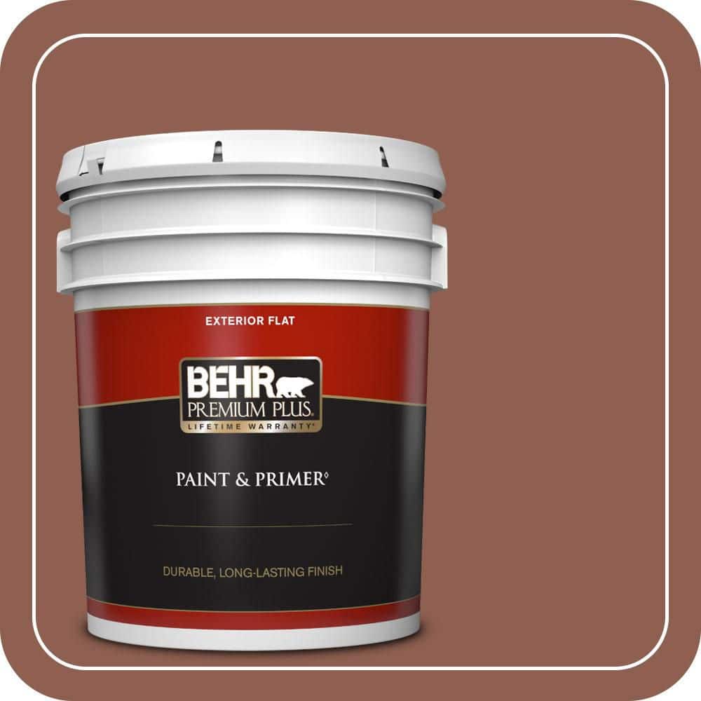 BEHR PREMIUM PLUS 5 gal. #MQ1-61 Upper Eastside Flat Exterior Paint & Primer