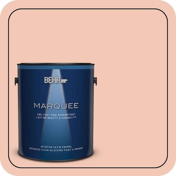 BEHR PREMIUM PLUS 5 gal. #M190-2 Everblooming Semi-Gloss Enamel Low Odor Interior Paint & Primer (3)