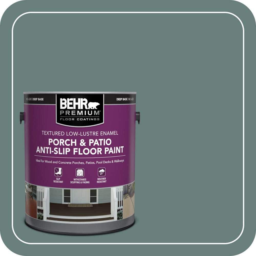 BEHR PREMIUM 1 gal. #N430-5 Aspen Valley Textured Low-Lustre Enamel Interior/Exterior Porch and Patio Anti-Slip Floor Paint