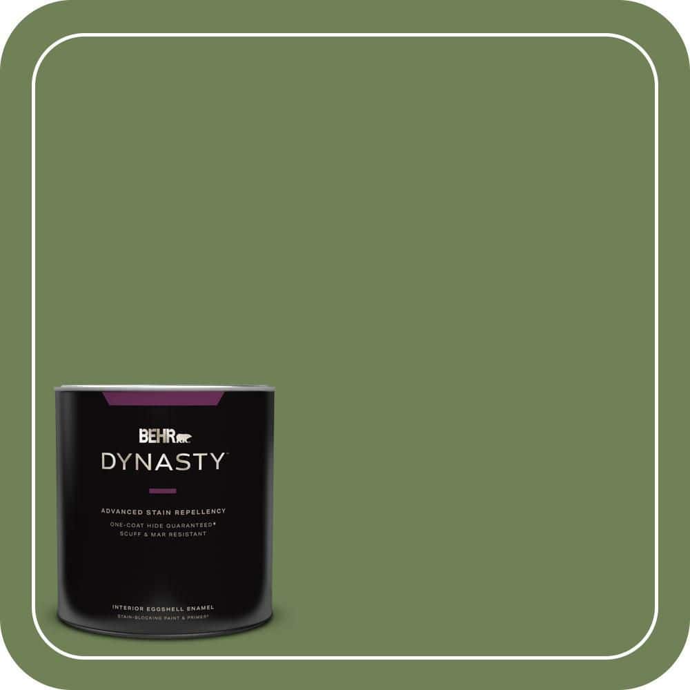 BEHR DYNASTY 1 qt. #MQ6-47 Terrain One-Coat Hide Eggshell Enamel Interior Stain-Blocking Paint & Primer