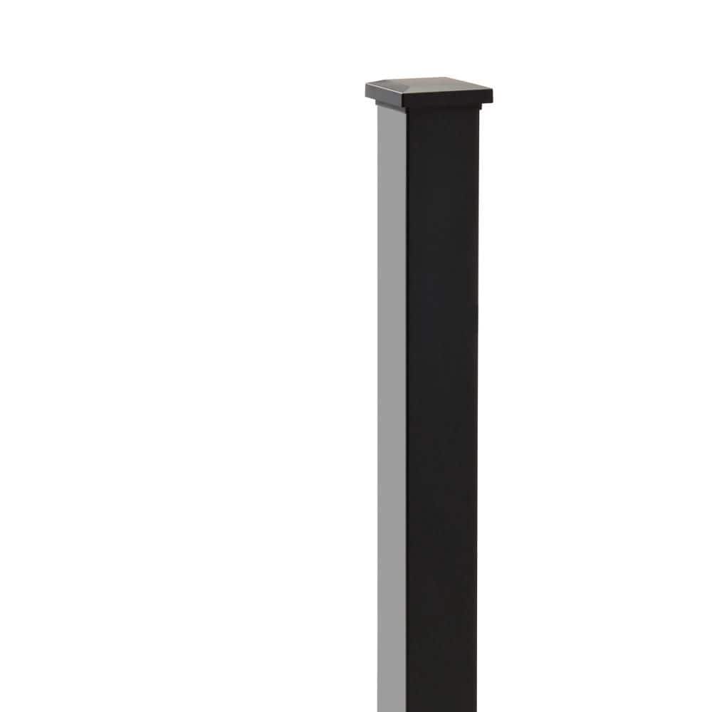 Trex Select All-In-One Post Sleeve in 4 in. x 4 in. x 48 in. Charcoal Black
