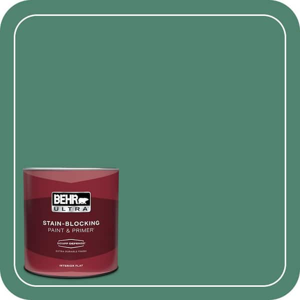 BEHR ULTRA 1 qt. #480D-6 Billiard Room Extra Durable Flat Interior Paint & Primer (2)