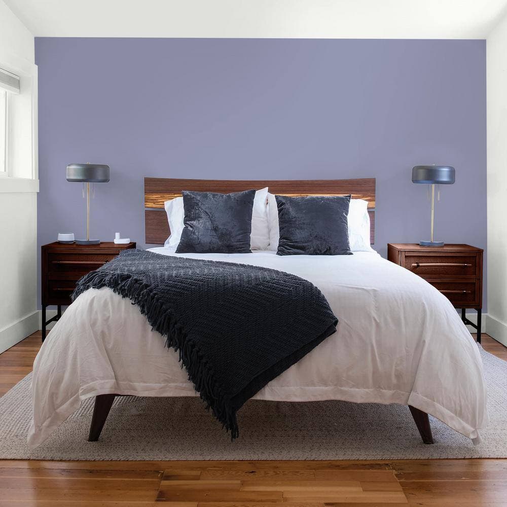 Glidden Diamond 1 gal. PPG1169-5 Violet Verbena Flat Interior Paint with Primer (4)