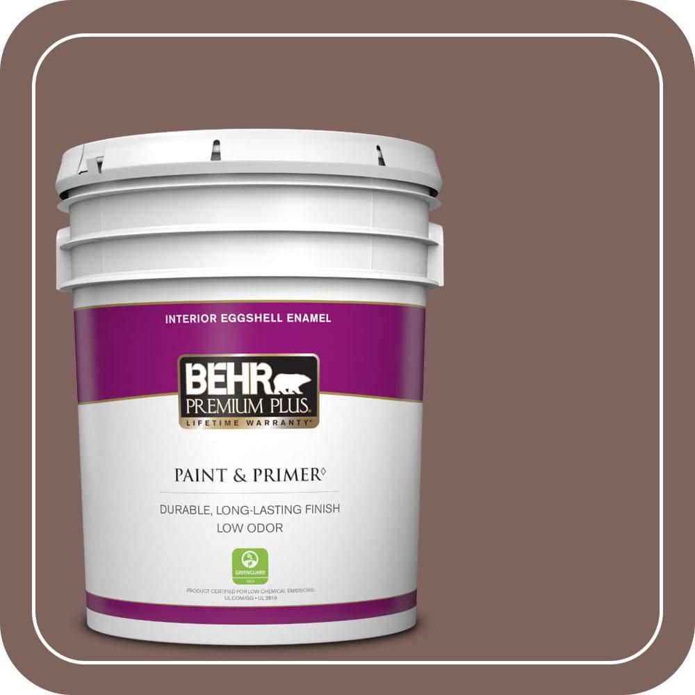 BEHR PREMIUM PLUS 5 gal. #N130-6 River Rocks Eggshell Enamel Low Odor Interior Paint & Primer