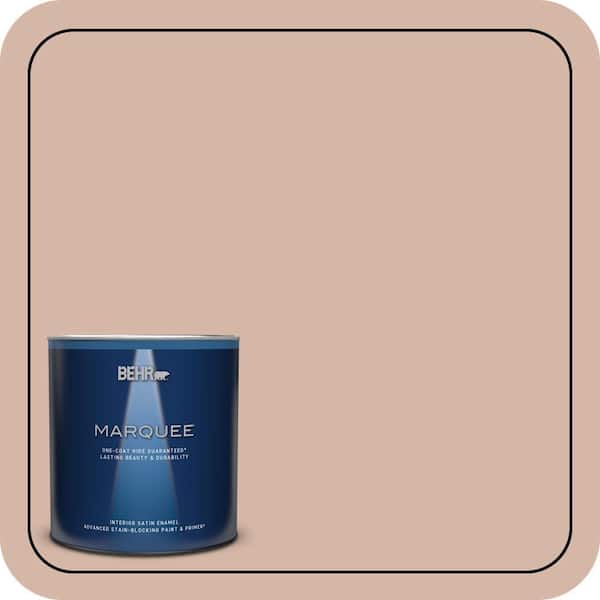 BEHR MARQUEE 1 qt. #S190-3 Sedona Pink Satin Enamel Interior Paint & Primer (2)