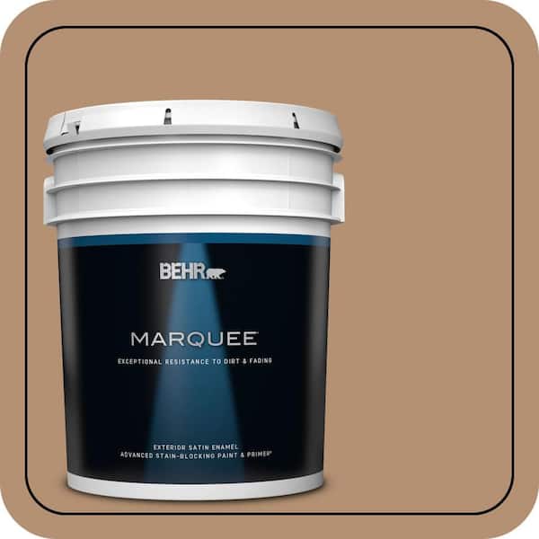 BEHR MARQUEE 5 gal. #S240-5 Poncho Satin Enamel Exterior Paint & Primer (2)