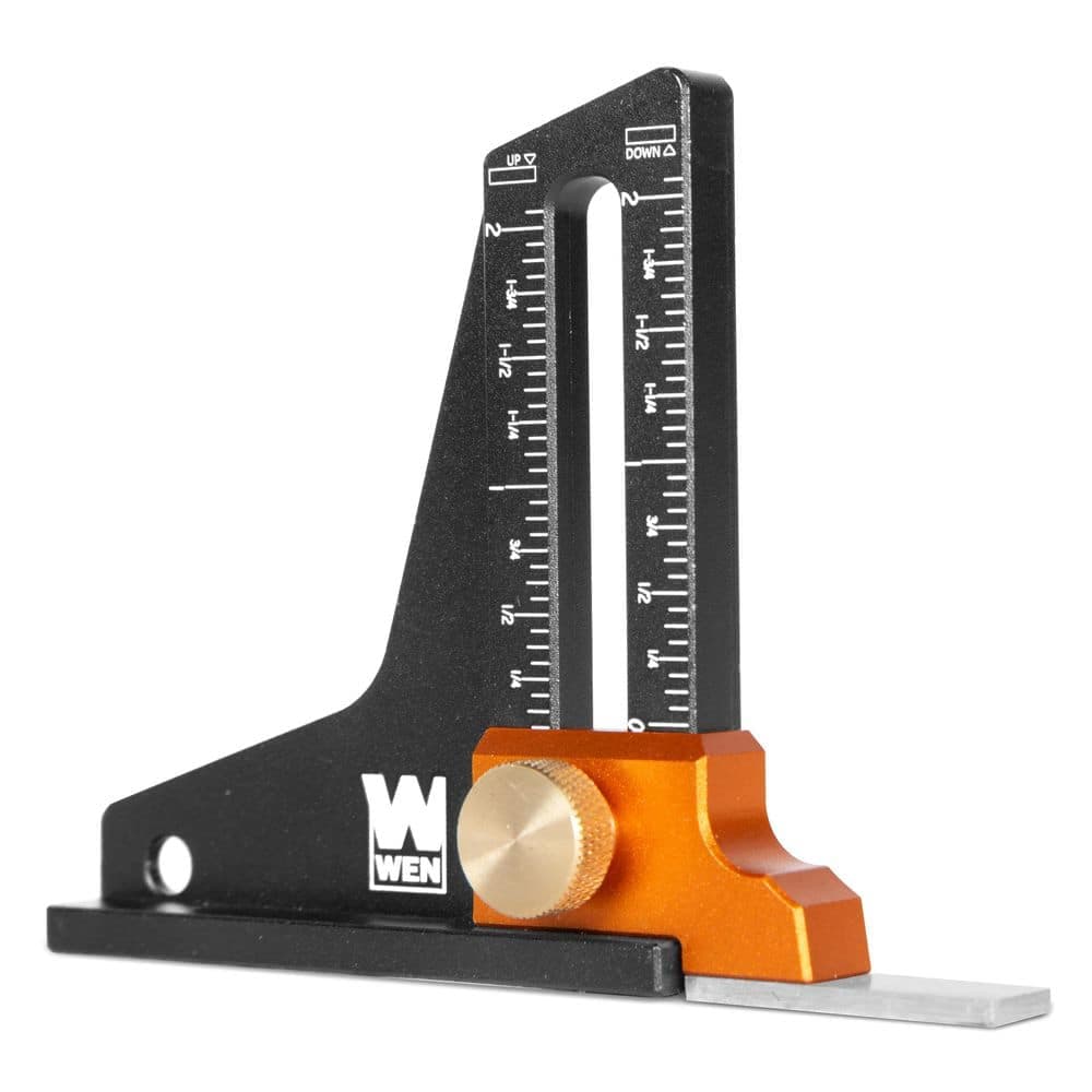 WEN 2 in. Dual-Scale Tool Setup and Height Gauge for Band Saws, Table Saws, Router Tables and Woodworking Equipment (ME522G)