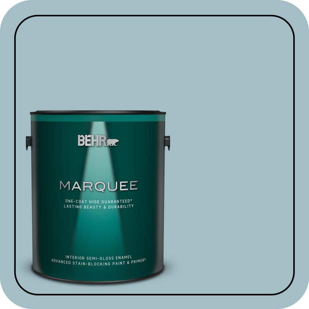 BEHR MARQUEE 1 gal. #PPU13-11 Clear Vista One-Coat Hide Semi-Gloss Enamel Interior Paint & Primer