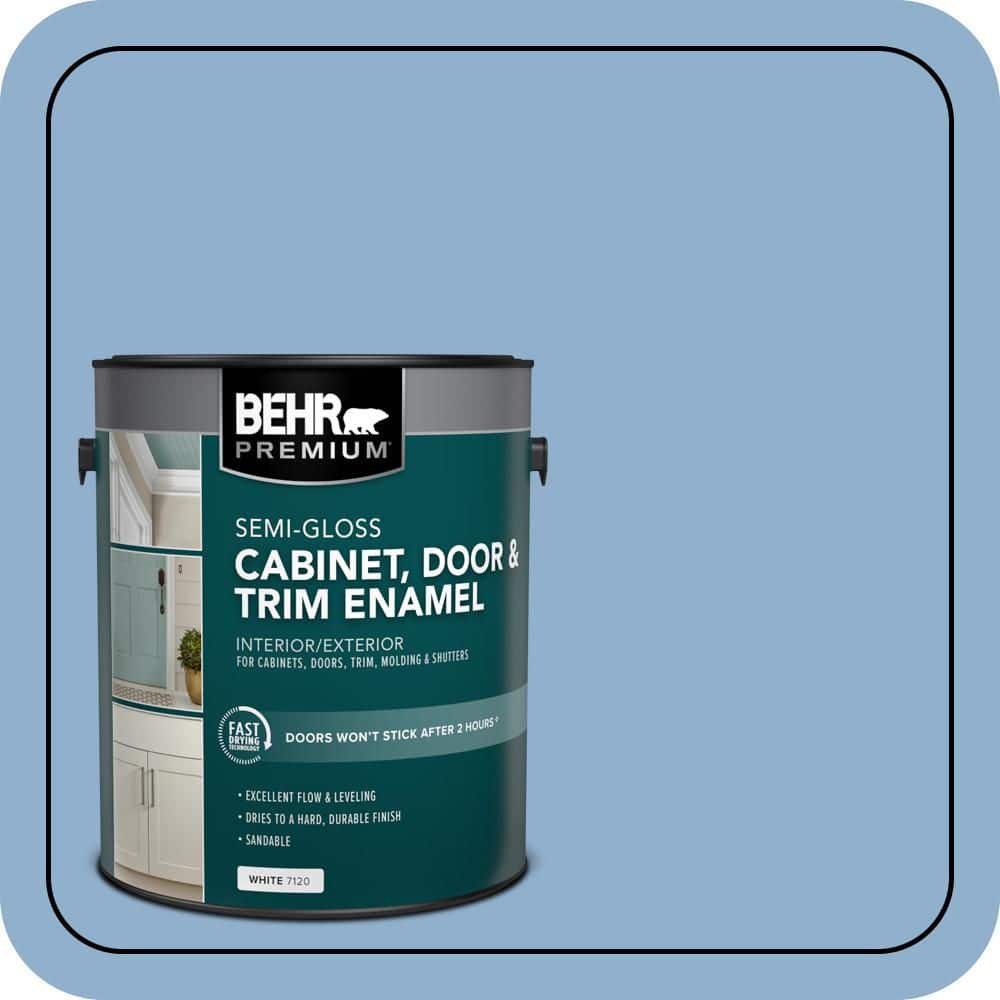 BEHR PREMIUM 1 gal. #M510-3 Sailors Knot Semi-Gloss Enamel Interior/Exterior Cabinet, Door & Trim Paint (1)