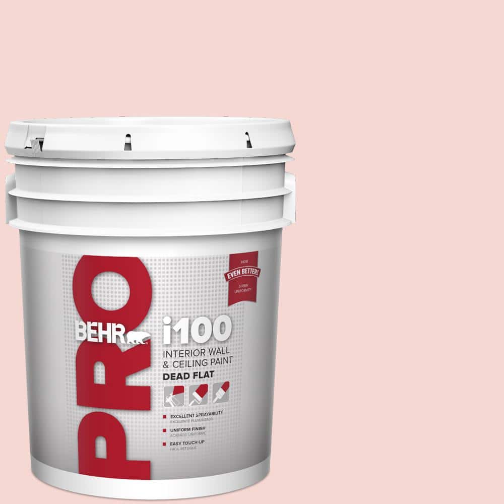 BEHR PRO 5 gal. #M160-1 Cupcake Pink Dead Flat Interior Paint