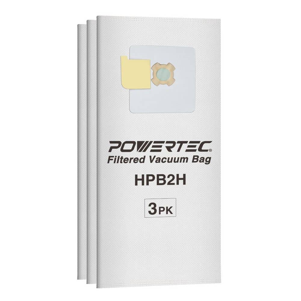 ‎POWERTEC 5-ply Central Vacuum Bag for AstroVac, Valet, VacuMaid HPB2H, HPB2HPK, Replacement Filter Bag for AstroVac, Valet, 3PK (1)