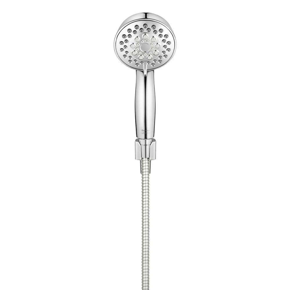 Glacier Bay Massaging 6-Spray Wall Mounted Handheld Shower Head 1.8 GPM in Chrome with 60 in. Hose (3)