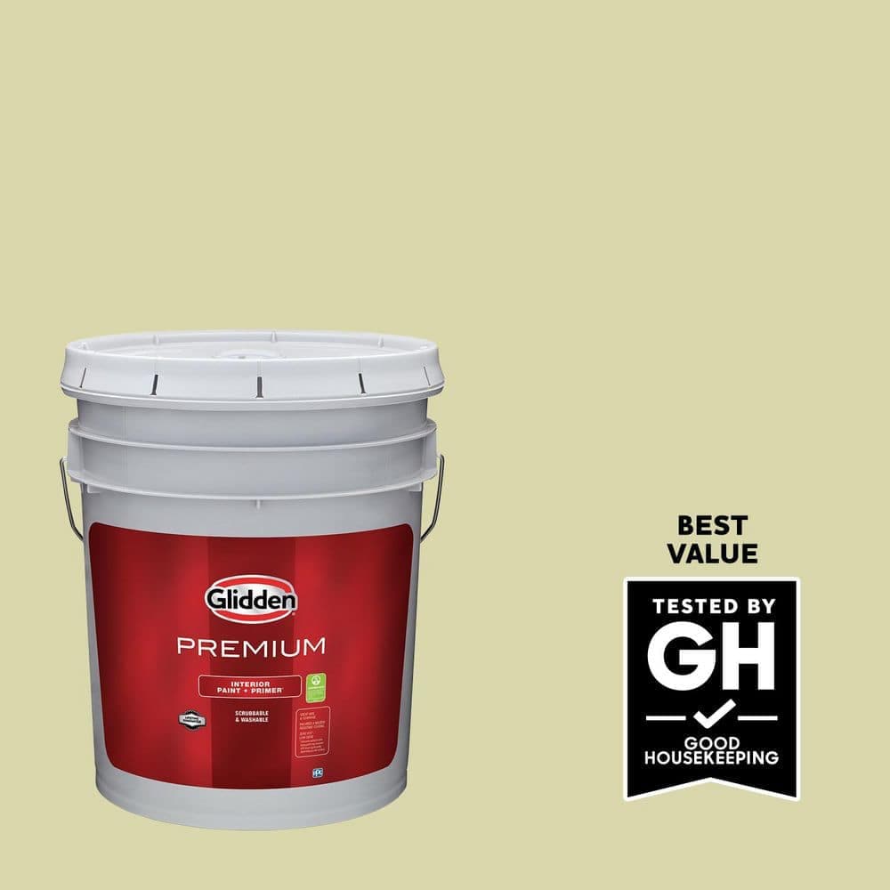 Glidden Premium 5 gal. PPG1116-4 Misty Moor Eggshell Interior Latex Paint
