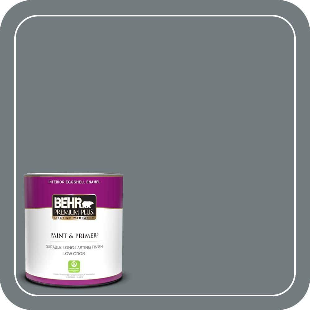 BEHR PREMIUM PLUS 1 qt. #PPU25-19 Ocean Swell Eggshell Enamel Low Odor Interior Paint & Primer
