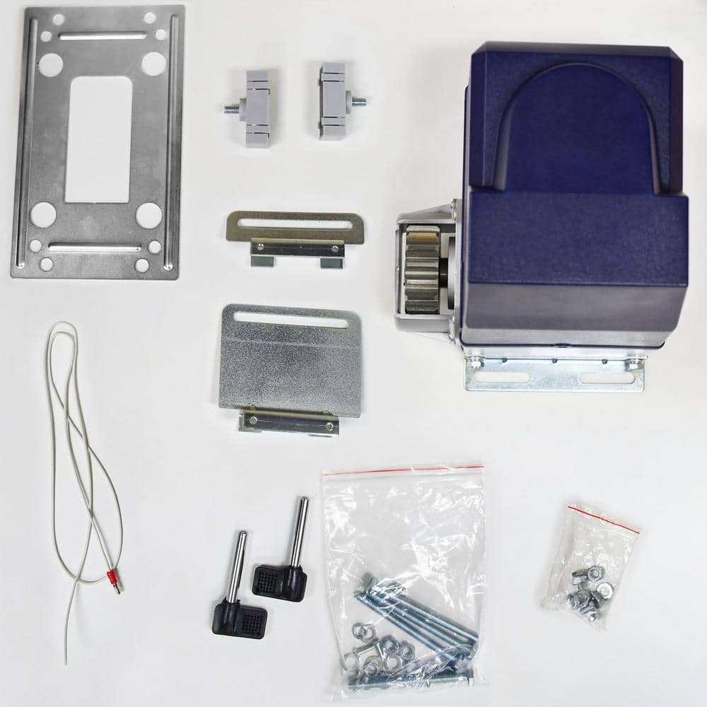ALEKO 60 ft. L 2000 lbs. Capacity Slide Single Automatic Gate Opener Kit (3)