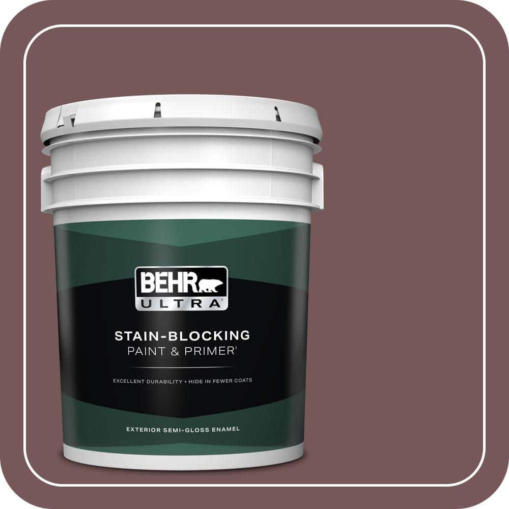 BEHR ULTRA 5 gal. #MQ1-48 Czarina Semi-Gloss Enamel Exterior Paint & Primer