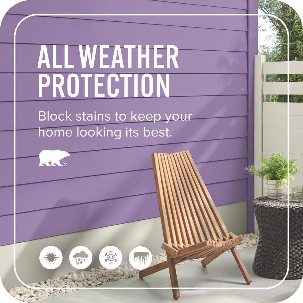 BEHR ULTRA 1 qt. #650B-6 Elite Wisteria Satin Enamel Exterior Paint & Primer (4)