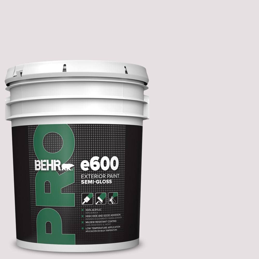 BEHR PRO 5 gal. #670E-2 Pearl Violet Semi-Gloss Exterior Paint