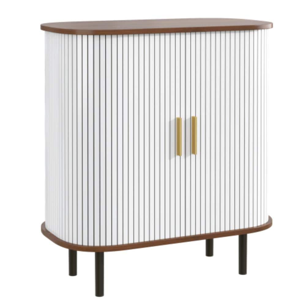 Unbranded 28.35 in. W x 15.75 in. D x 30.71 in. H Bathroom White Linen Cabinet (1)