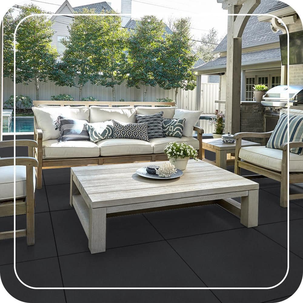 BEHR PREMIUM 1 gal. #HDC-MD-04 Totally Black Textured Low-Lustre Enamel Interior/Exterior Porch and Patio Anti-Slip Floor Paint (4)