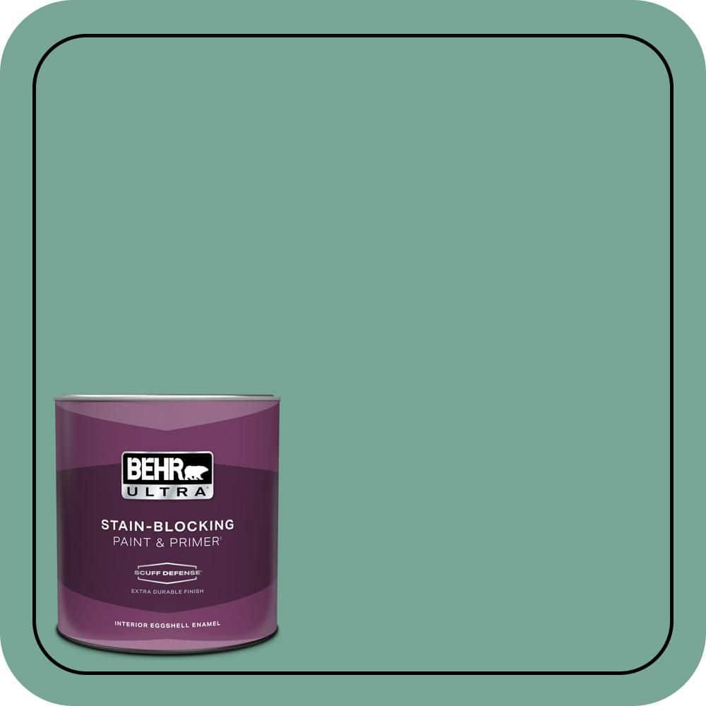 BEHR ULTRA 1 qt. #MQ6-38 Patina Extra Durable Eggshell Enamel Interior Paint & Primer