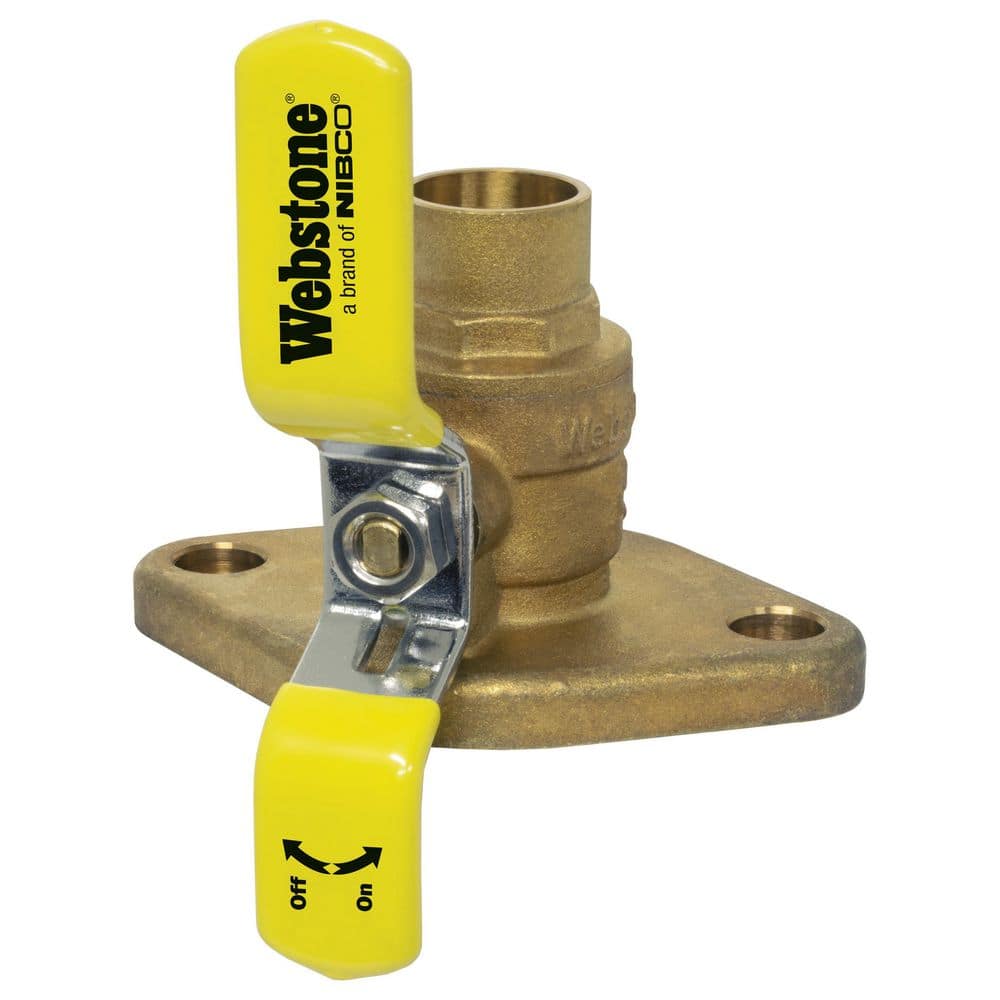 NIBCO 1 in. Flanged x 1 in. Flanged Brass Ball Valve